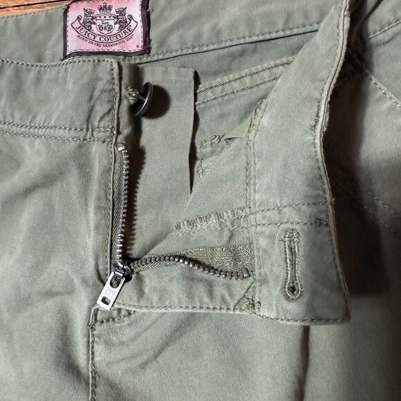 Juicy Couture Y2K Green Cargo Pants Women’s SZ 4 Utility Pockets 2000s Quilted - Picture 11 of 13